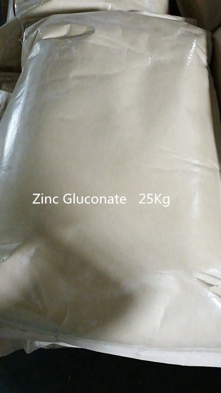 Raw Powder Zinc Gluconate for Fod and Pharmaceutical Additives, Zn, Zin, Zinc