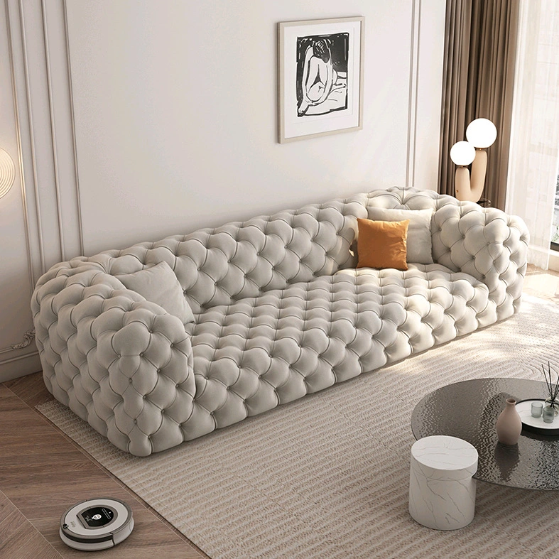 Conjunto de Sofá-cama em tecido Velvet Luxury Simplish Modern Design para Casa ou Casamento