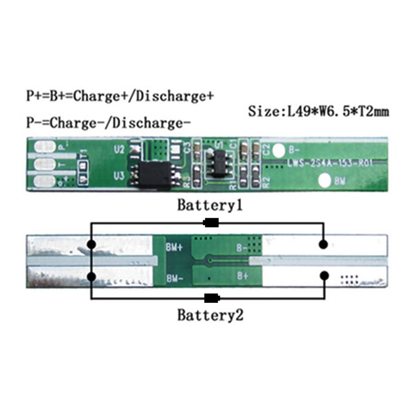 LWS 2S 4A  Sistema de Gestion de Baterias para Batería de iones de Litio/7,2V 7,4V/LTO BMS