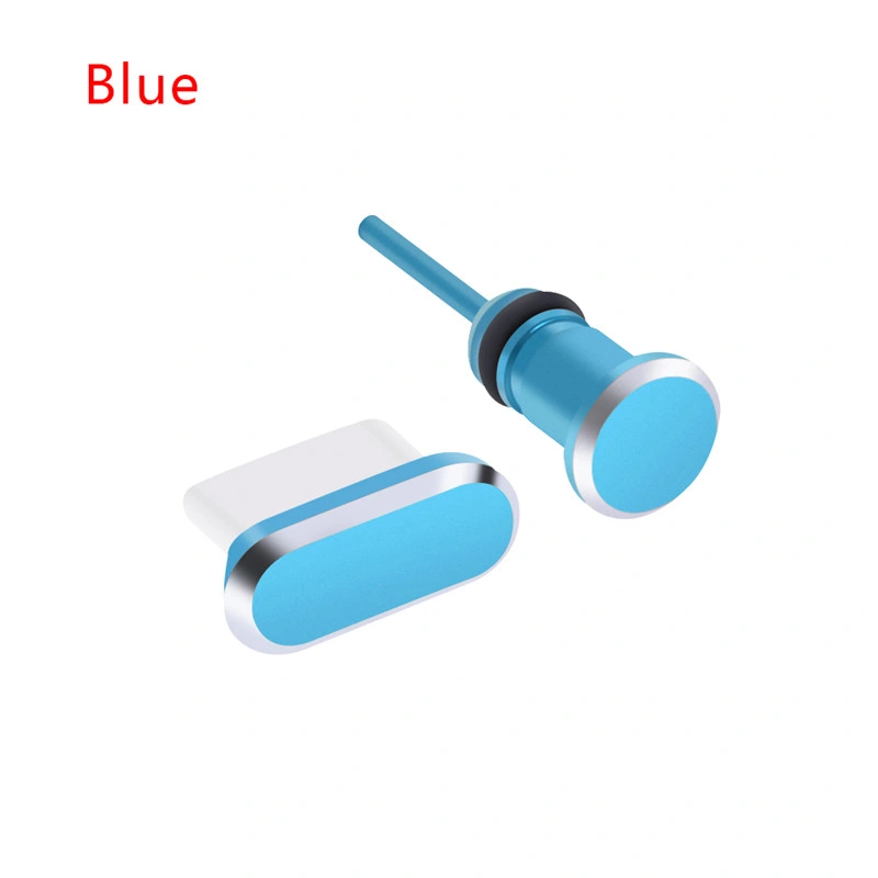 Metal Dust Plug Phone Accessories Charging Port Earphone Jack 3.5 for Xiaomi Samsung S8 S9 Micro Type C for iPhone X 8 7 Plus 6