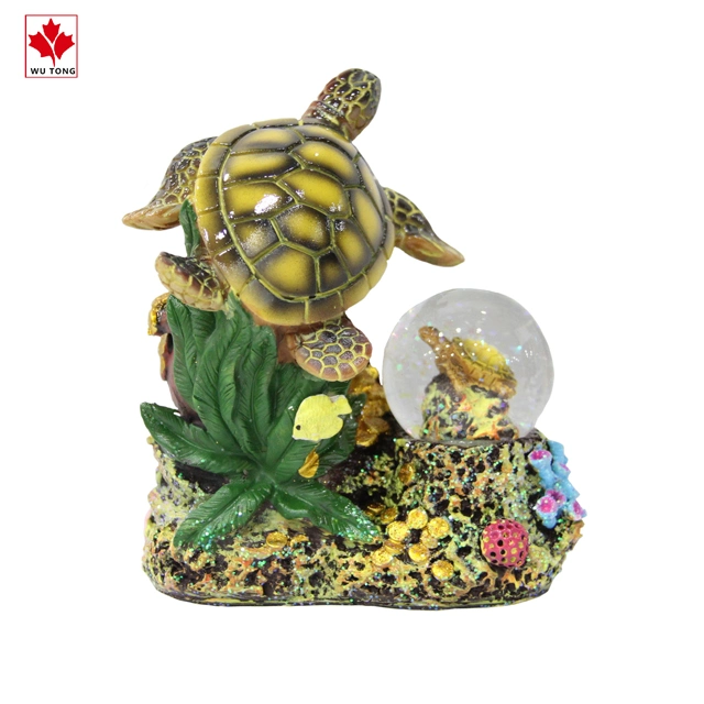 Resin Turtle Shape Water Globe