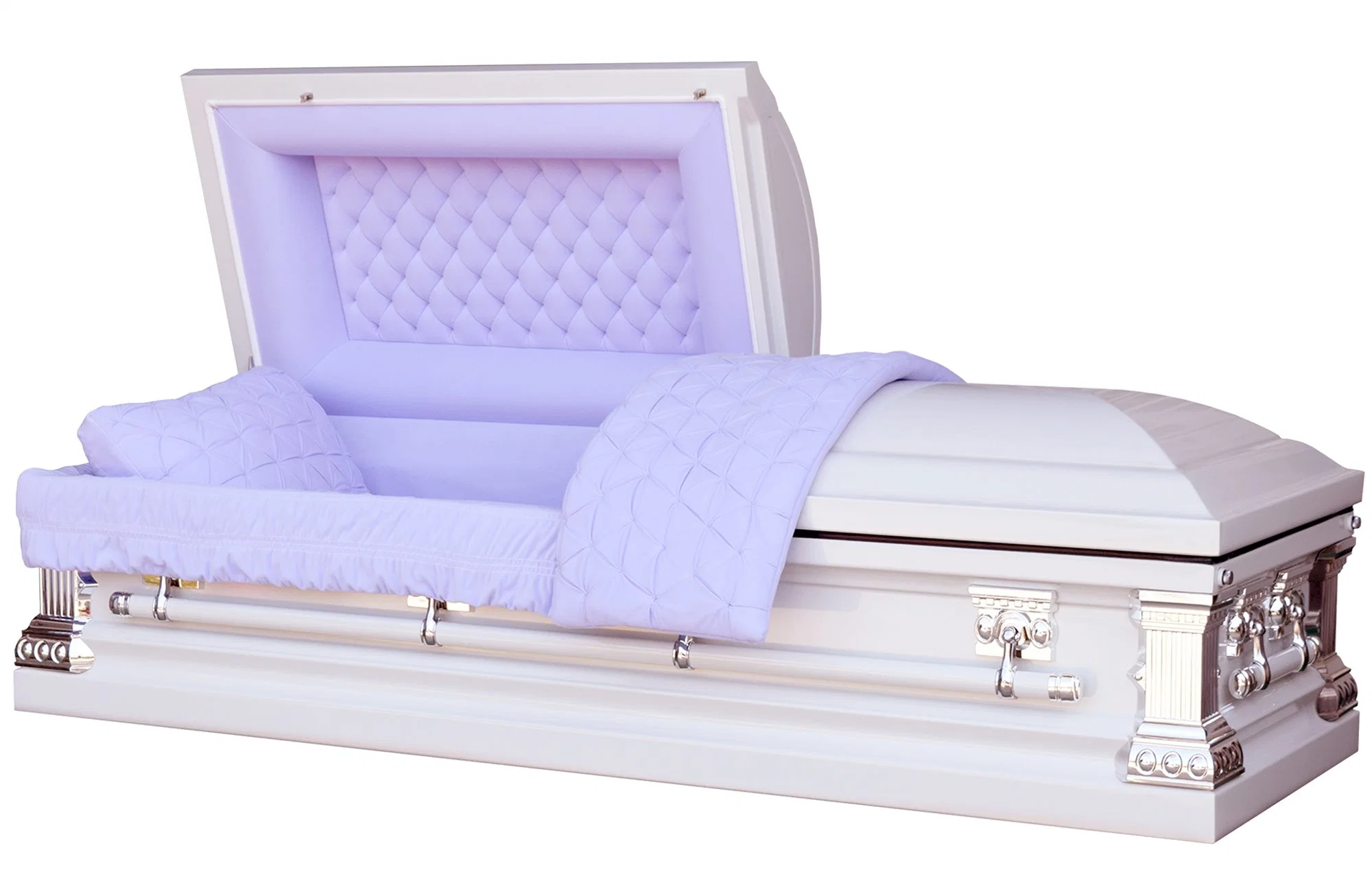 Lavender White Casket