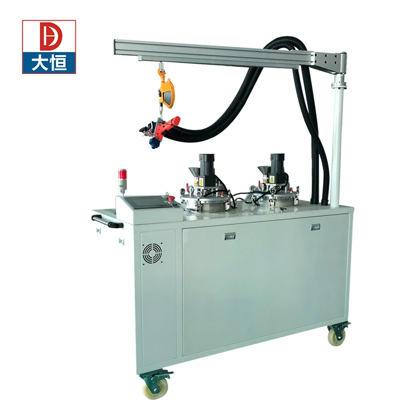 Ab 2 Part Glue Dispenser Manual Pressure Barrel 2 Component Mixing Glue Machine Semi Automatic Glue Filling Dispensing Machine