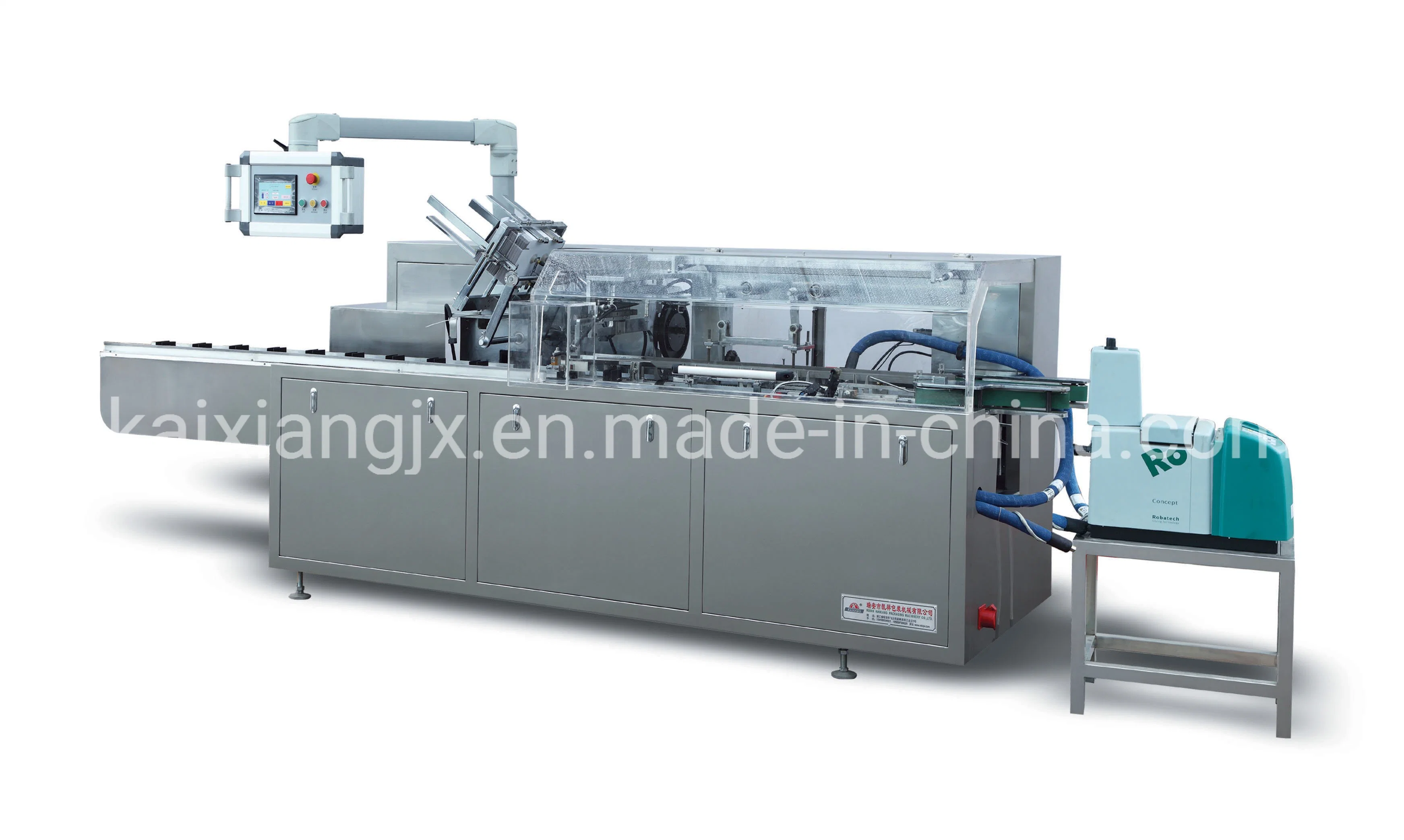Automatic Food/Biscuit/Cookie/Candy/Snack/Pastry/Cake/Pizza/Steak Cartoning Carton Packing Box Packing Packaging Cartoner Machine