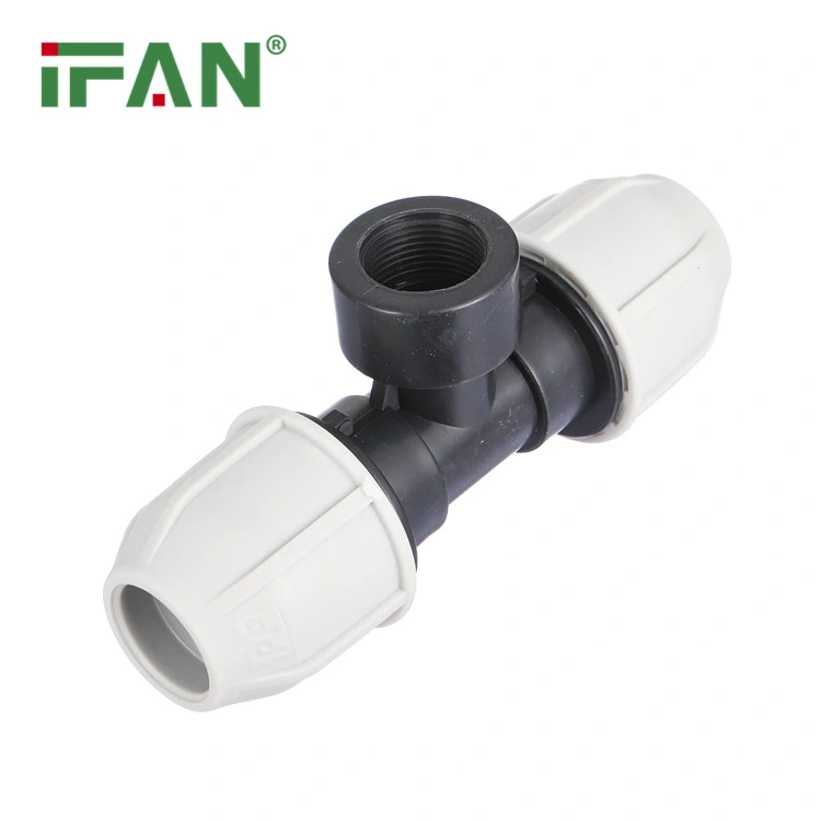 Ifan Factory Poly Pipe Fittings 20-110mm Elbow Tee Valve HDPE Pipe Fitting