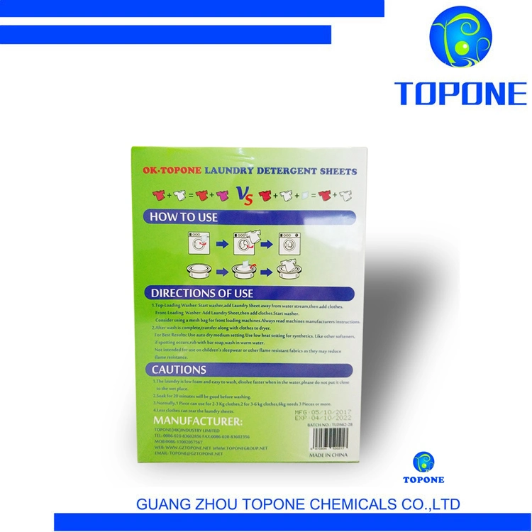 2023laundry Detergent Sheet Household Cleaning Product for Apparel