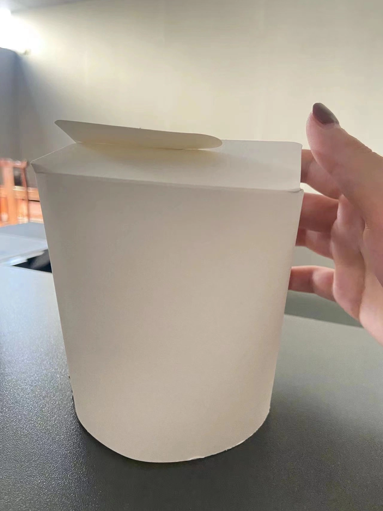 Desechables envases de papel para llevar almuerzo envasado sacar los contenedores de alimentos máquina de hacer caja