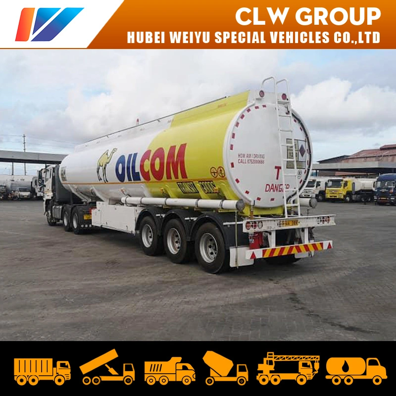 45cbm Oil Transport Semi-Trailer China Fuel Truck Manufacturer 3-Axle 45000 Liters Oil Tanker Trailers for Sale