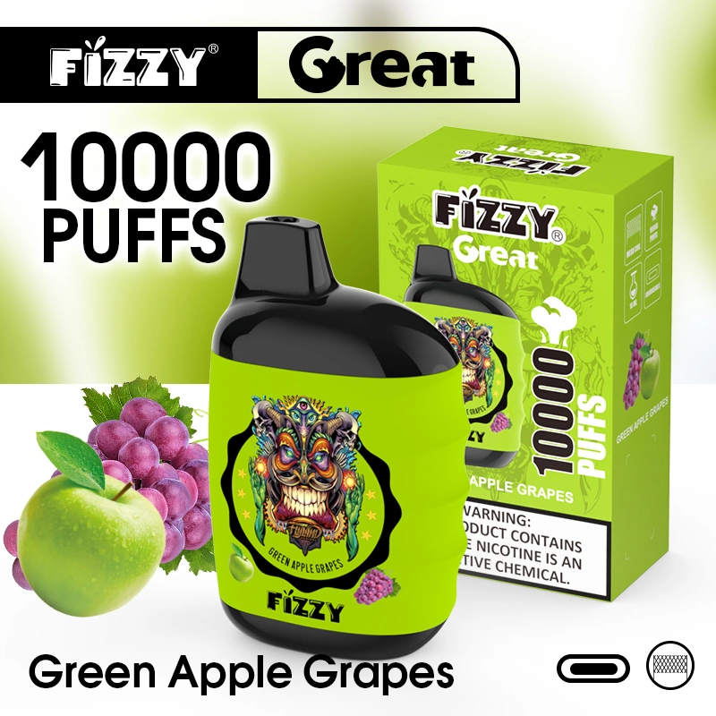 Fizzy Great 2023 Pop Big Smoke 10000 Puffs Disposable/Chargeable Electronic Cigarette Puff Plus Vape