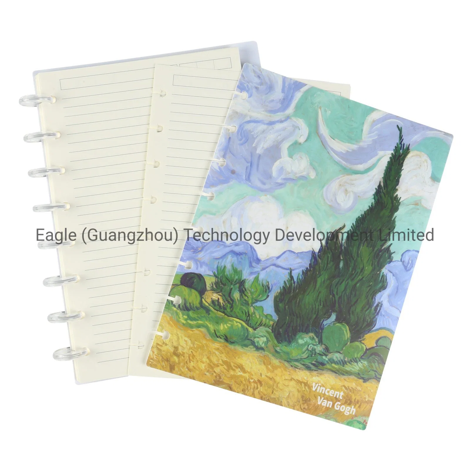 Eagle Customizable Stationery A5 Discbound Notebook of Poly Cover