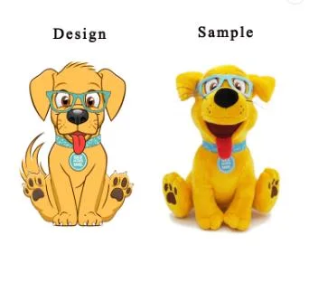 Adorável recheado animais fofos Design personalizado programável de brinquedos animados Animal Peluche Mascot crianças brinquedo via sedex BSCI ISO9001