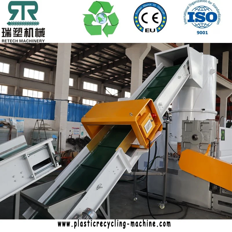 2024 Hot Sale Plastic LDPE Granulating Recycling Machine for Ld HD Lld PP Film with Double Stage Degassing Extruder