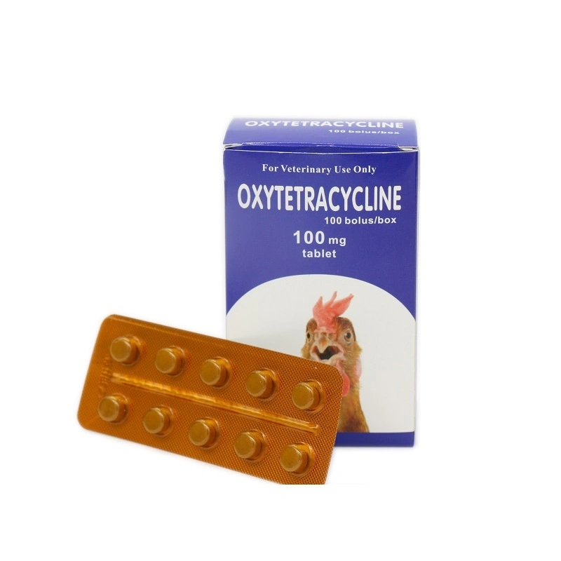 Petit comprimé 100mg Oxytétracycline comprimé pour oiseau pour poulet