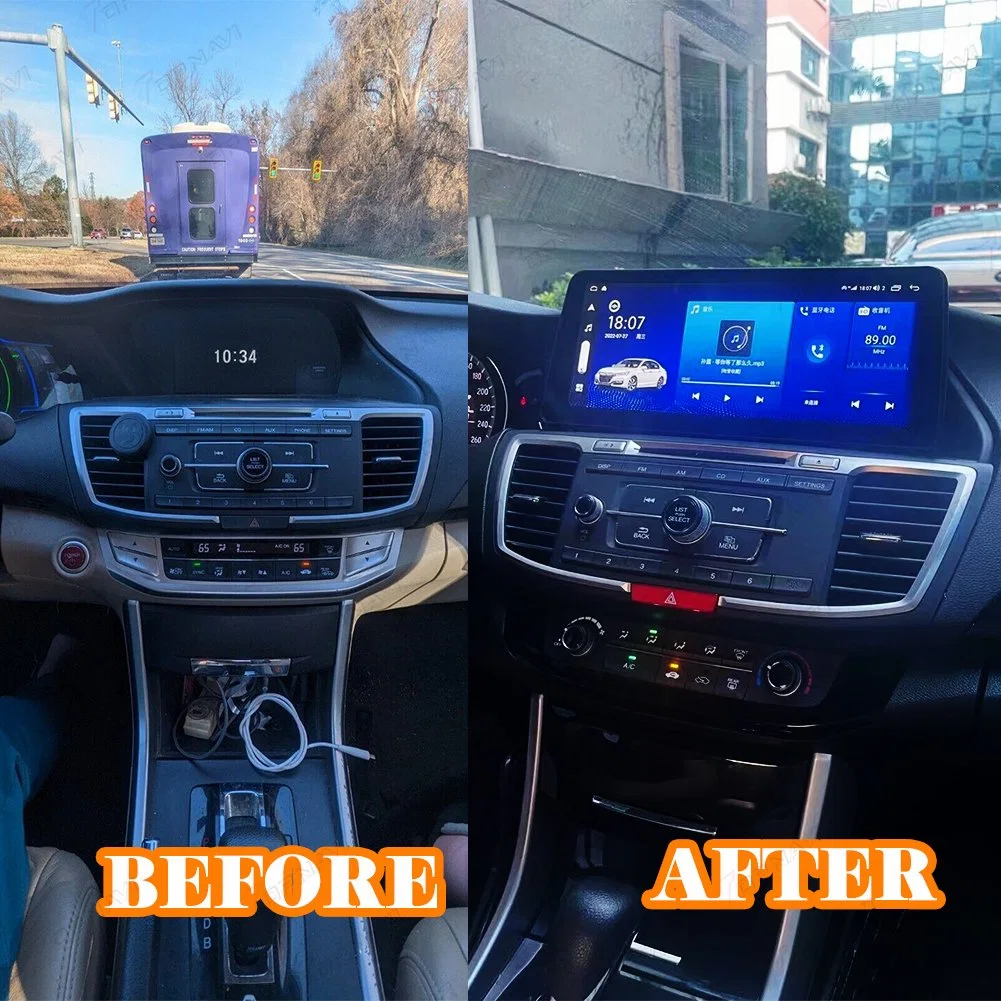 12,3" para Honda Accord 9 2009-2014 Android Car Radio Multimedia Navegación GPS del reproductor