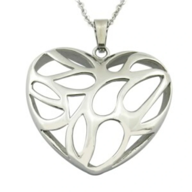 Sweet Heart Hollow Stainless Steel Metal Fashion Garment Accessories