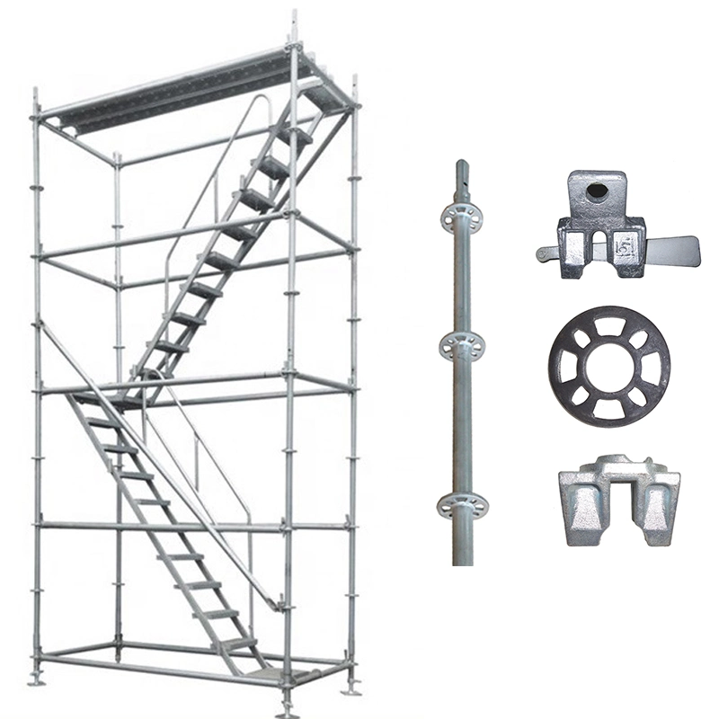 Hotel Building Scaffolding System Construction Metal Scaffold Set OEM