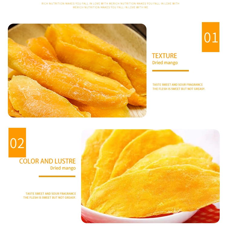Sweet 100% Mango em fatias de frutas no processo de secagem do AD