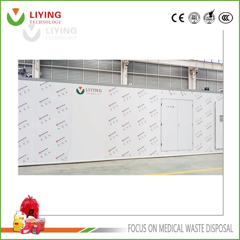 Large Capacity Medical Waste Microwave Disinfection Technology on-Site Disposal Treatment Equipment