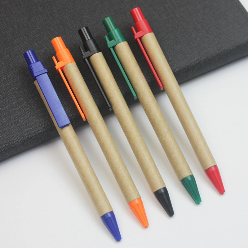 Office Supplies Recycled Paper Ball Pens Pen for Promotional Gift