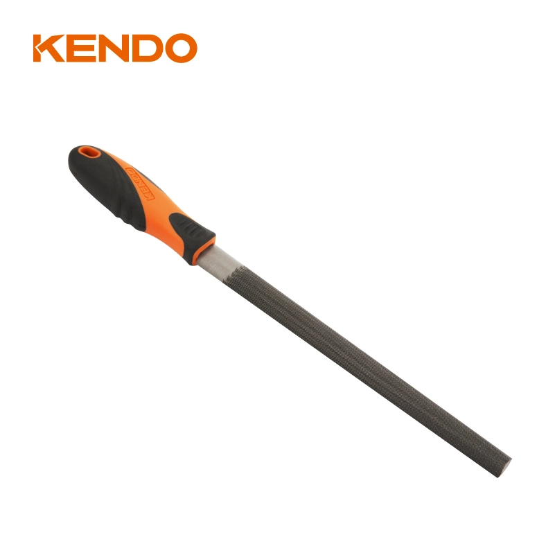 Kendo Half Round Steel File Ideal to Work in High-Alloy Steel, Unhardened Steel, Cast Iron, Brass and Bronze