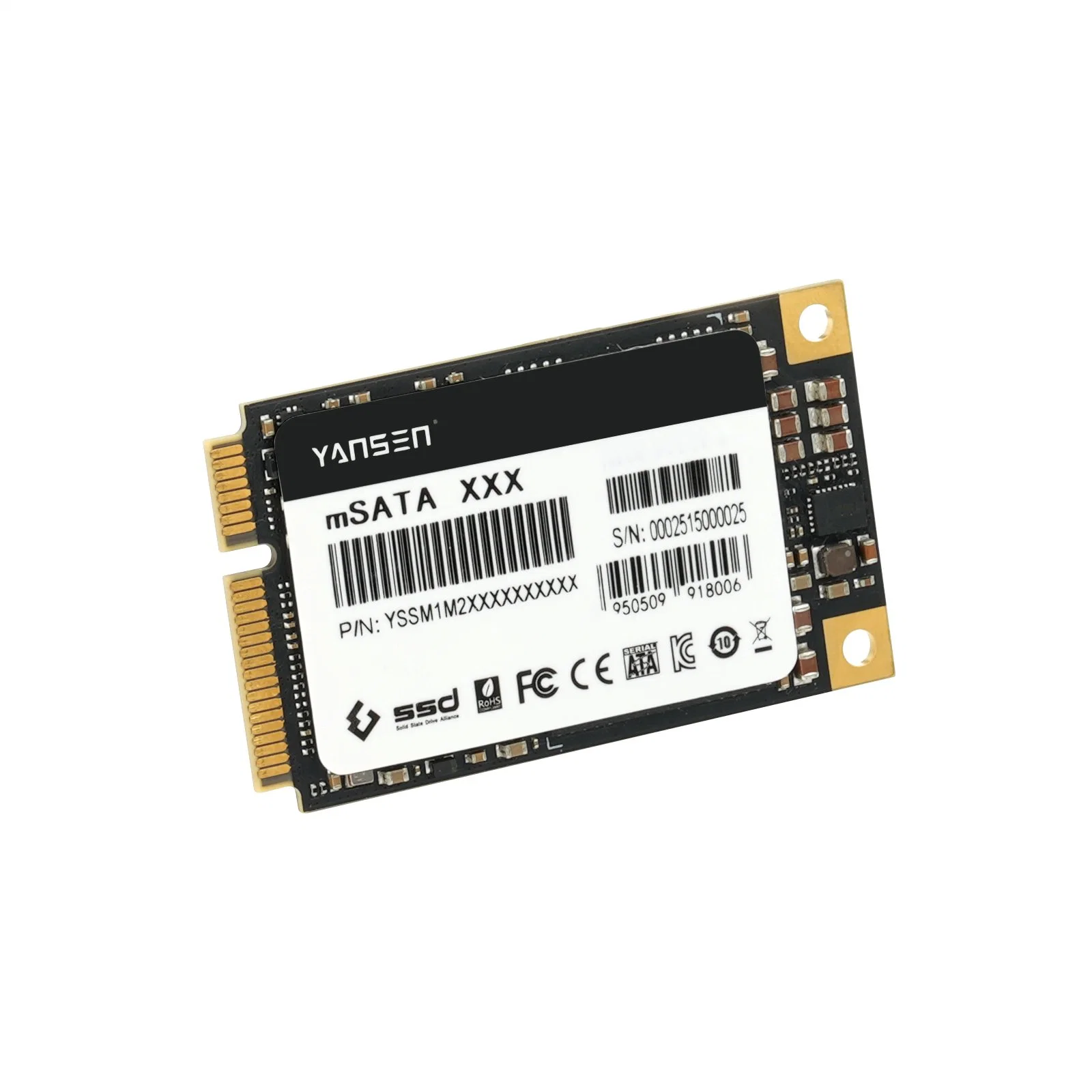 قرص الحالة الصلبة Yansen Msata SSD MLC بسعة 1 تيرابايت لمحرك الأقراص ذات الحالة الصلبة مع DRAM للعملاء من ذوي النحافة وآلات البيع