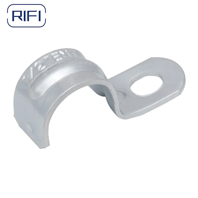 EMT Conduit Strap Galvanized Steel Elcectrical Conduit Fittings One Hole Strap