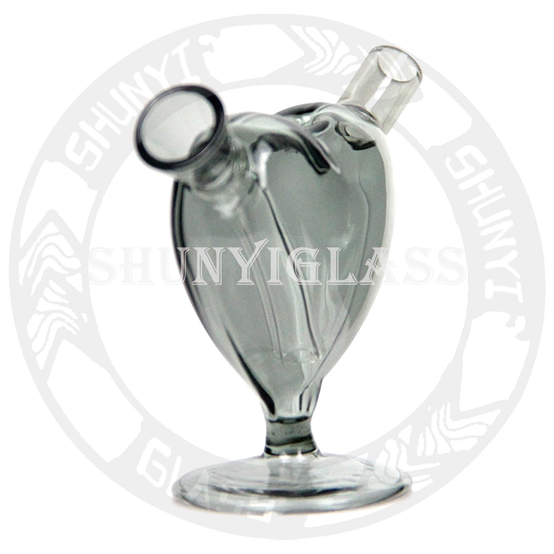 Classical 3D Heart Shape Glass Hookah Smoking Pipe