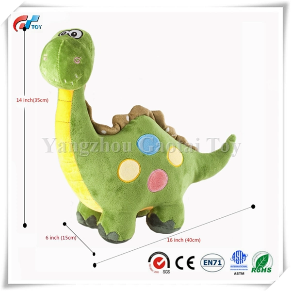 18 "Dinosaurio de Peluche Relleno Verde Juguete de Peluche para Regalos de Bebé Fiesta de Cumpleaños Infantil"