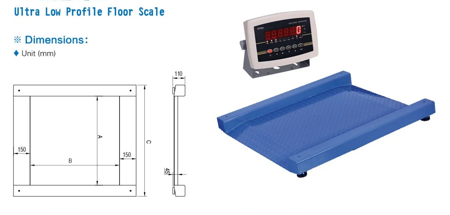 Lp7622b Ultra Low Profile Floor Scale