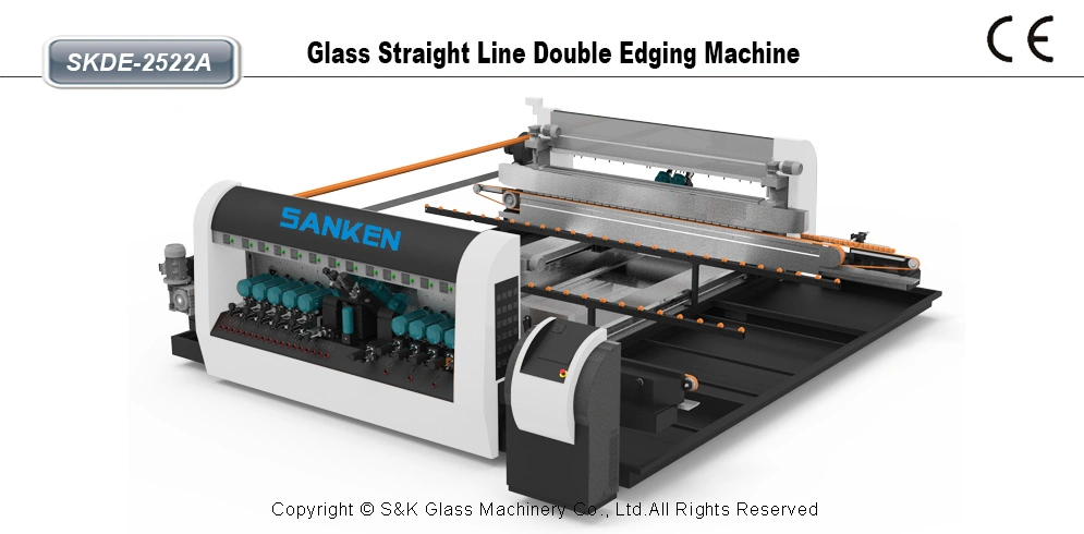 Sanken usine de verre double trempe le meulage de polissage du verre de durcissement de la machine Edger double