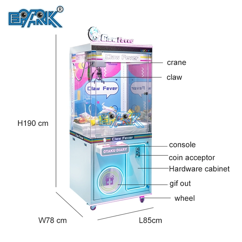 Coin Operated Toys Claw Fever Gift Vending Machine Crane Claw Game Machine