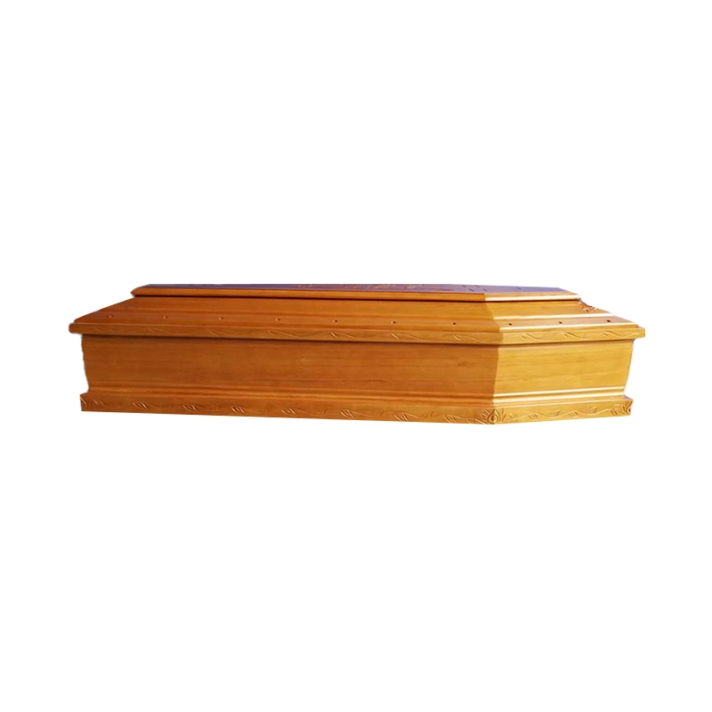 Italian Standard Coffin with Nice Carving for Cremation