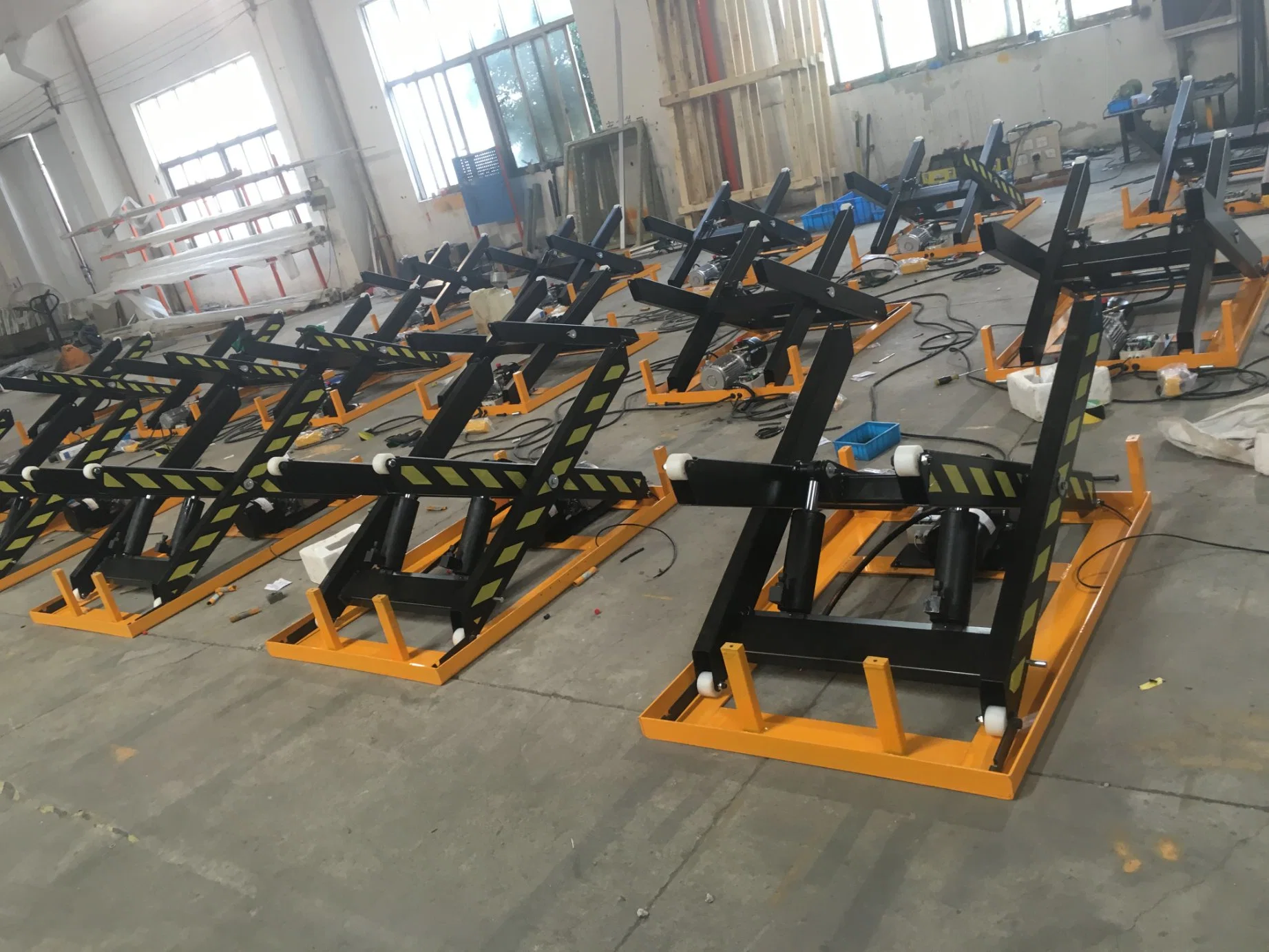 Rotary Hydraulic Scissor Lifting Table with Fork Pocket