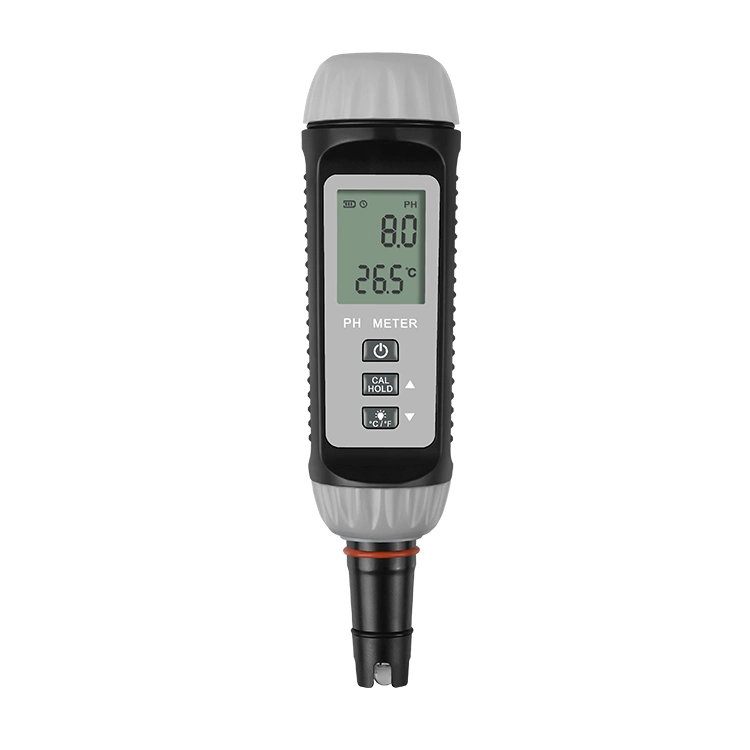 Yw-612L Temperatura pH medidor de teste de dupla afixação digital Medidor de pH Pen