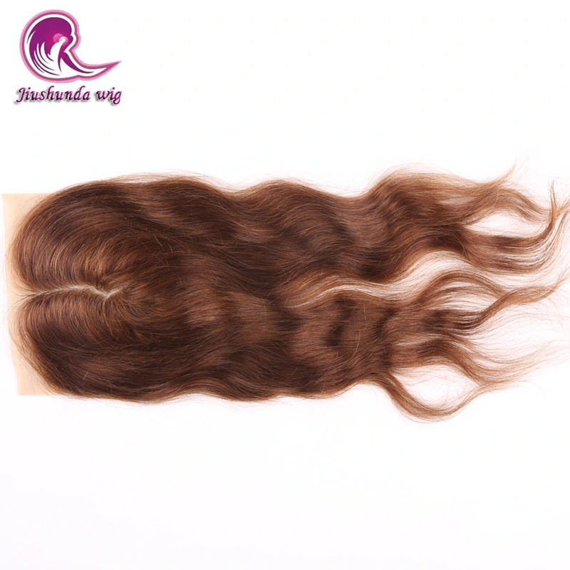 Top Lace Closure Swiss Lace Middle Part Brown Color