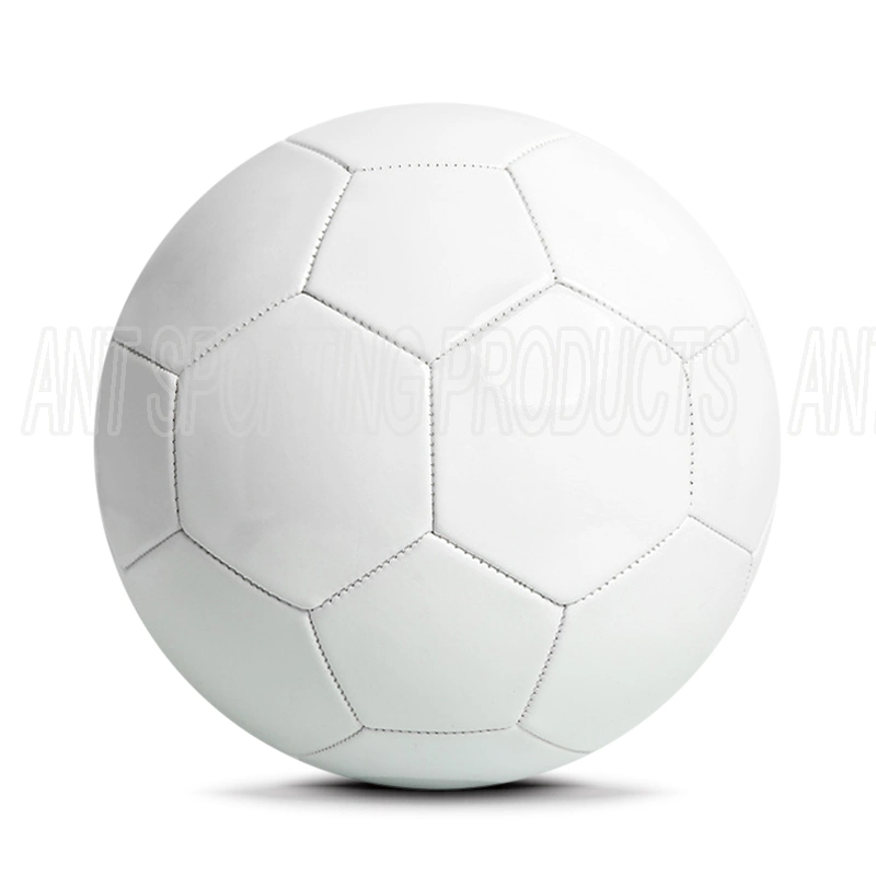 Fútbol Ball-Promotional Soccer-White PVC pelota de fútbol en blanco