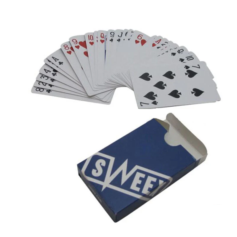 Hot Produkt Custom Entertainment Classic Poer Cards Wasserdicht Fancy Paper Karten Spielen