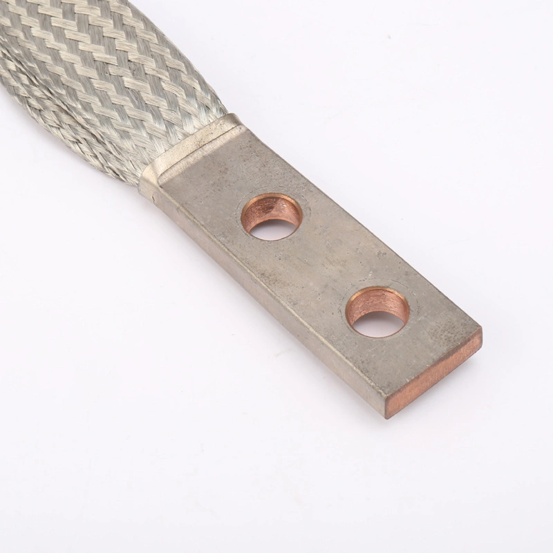 35sqmm Flexible Copper Grounding Straps Copper Flexible Jumpers Connectors 195A for Medical Equipment