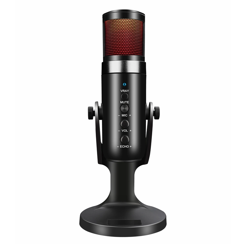 Hot Selling High Quality Mic Studio Microphone Wired Microphone for Singing Hm-01 Computer Microphone