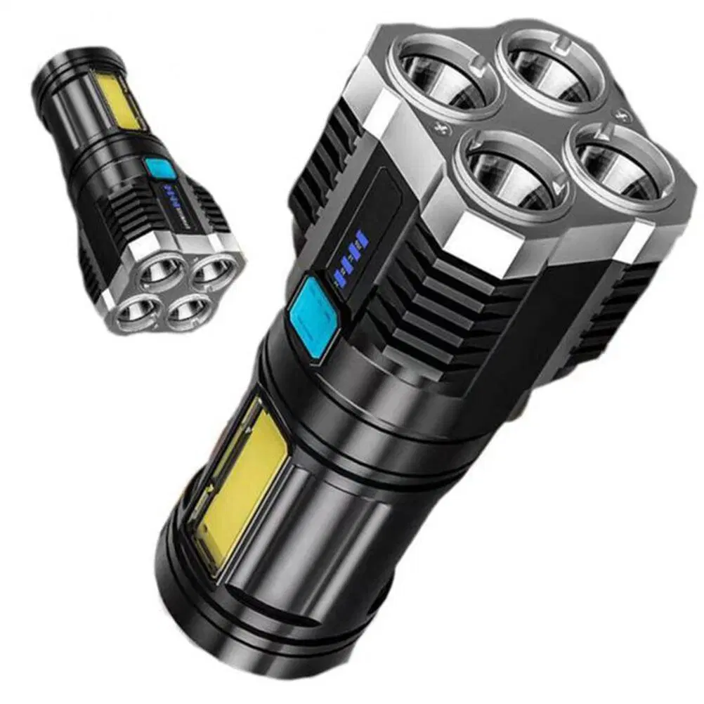 OEM Rechargeable Searchlight Search Light Power Style Portable Lighting Plastic Flashlight LED Torch