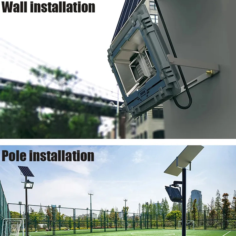 Solar Reflector Diecast Aluminium Outdoor Street LED Flood Light Garten Solarleuchten