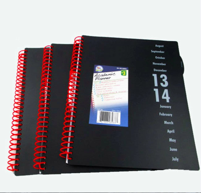 Logo Custom Color PP Spiral Notebook Notepad