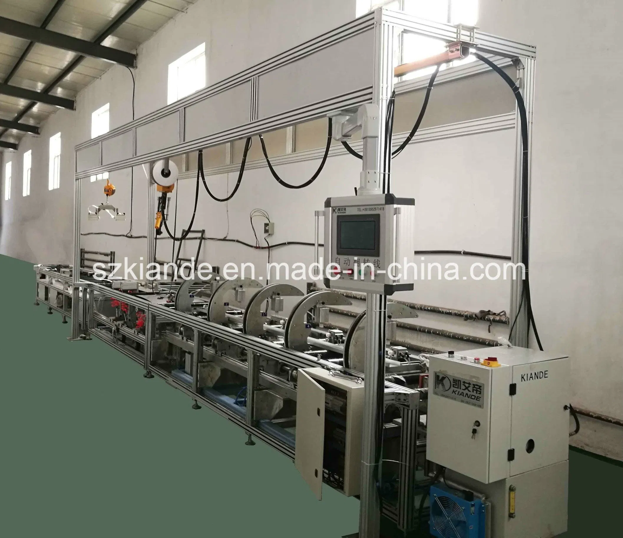 Sandwich Busbar Reversal Assembly Line Busduct Fabrication Riveting Machine Production