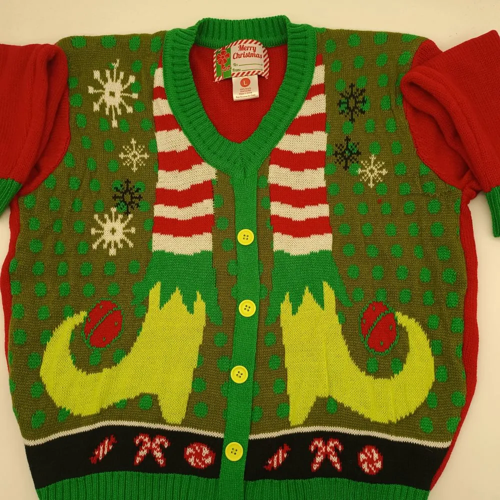 Otoño y Invierno personalizados cálido Colorful Navidad elemento de punto de jacquard Suéter
