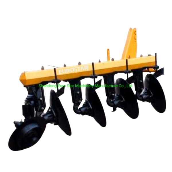 Working Width 900mm 1ly-3 Hanging Disc Plough for 60HP Tractor Hydraulic Flip Plow Drive One Way Round Tube Agricultural Machinery Heavy Duty Paddy Filed Farm