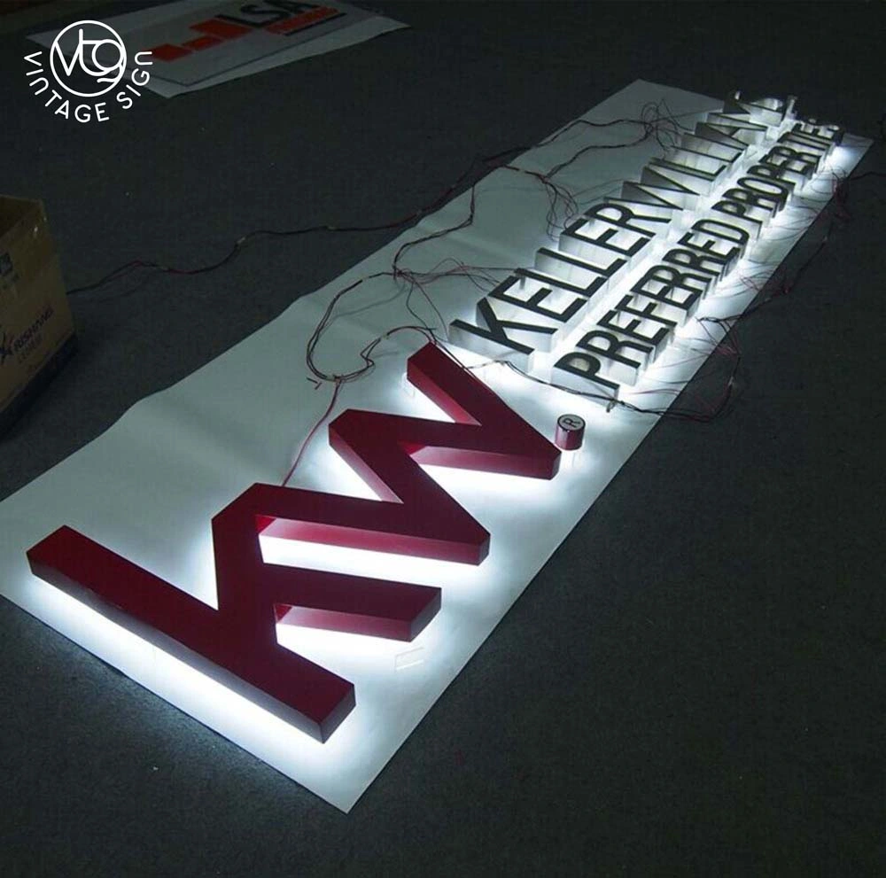 Personnalisation de métal rétroéclairé par LED de la signalisation routière de signer des lettres d'éclairage