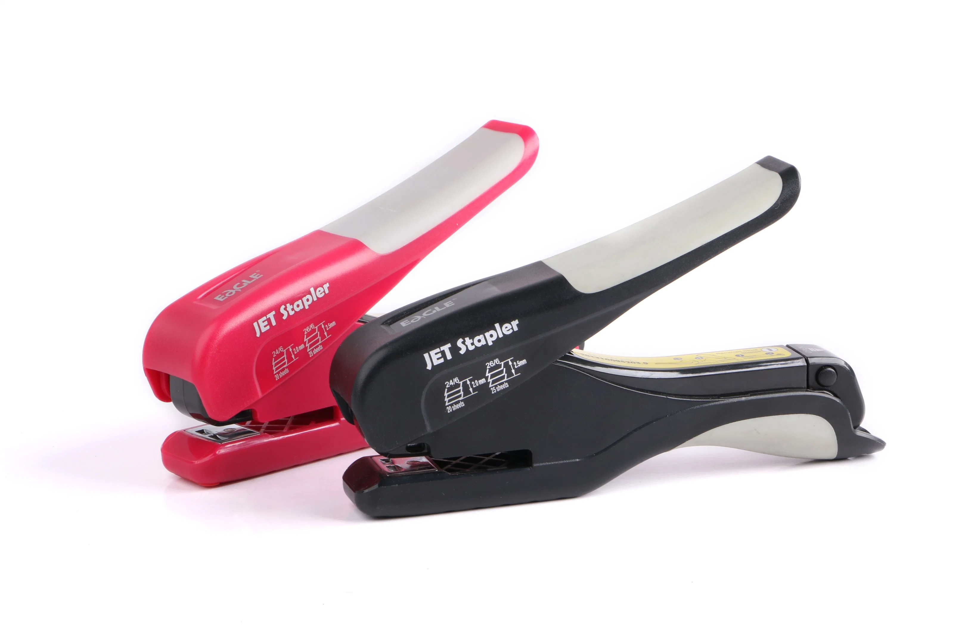 Rubberized Handle Force Saving Plastic Jet Stapler