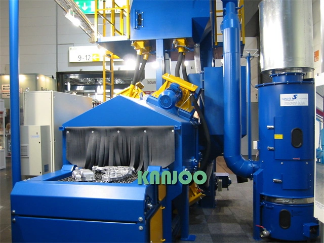 Wire Mesh Conveyor Shot Blast Equipment 4*120kg /Min