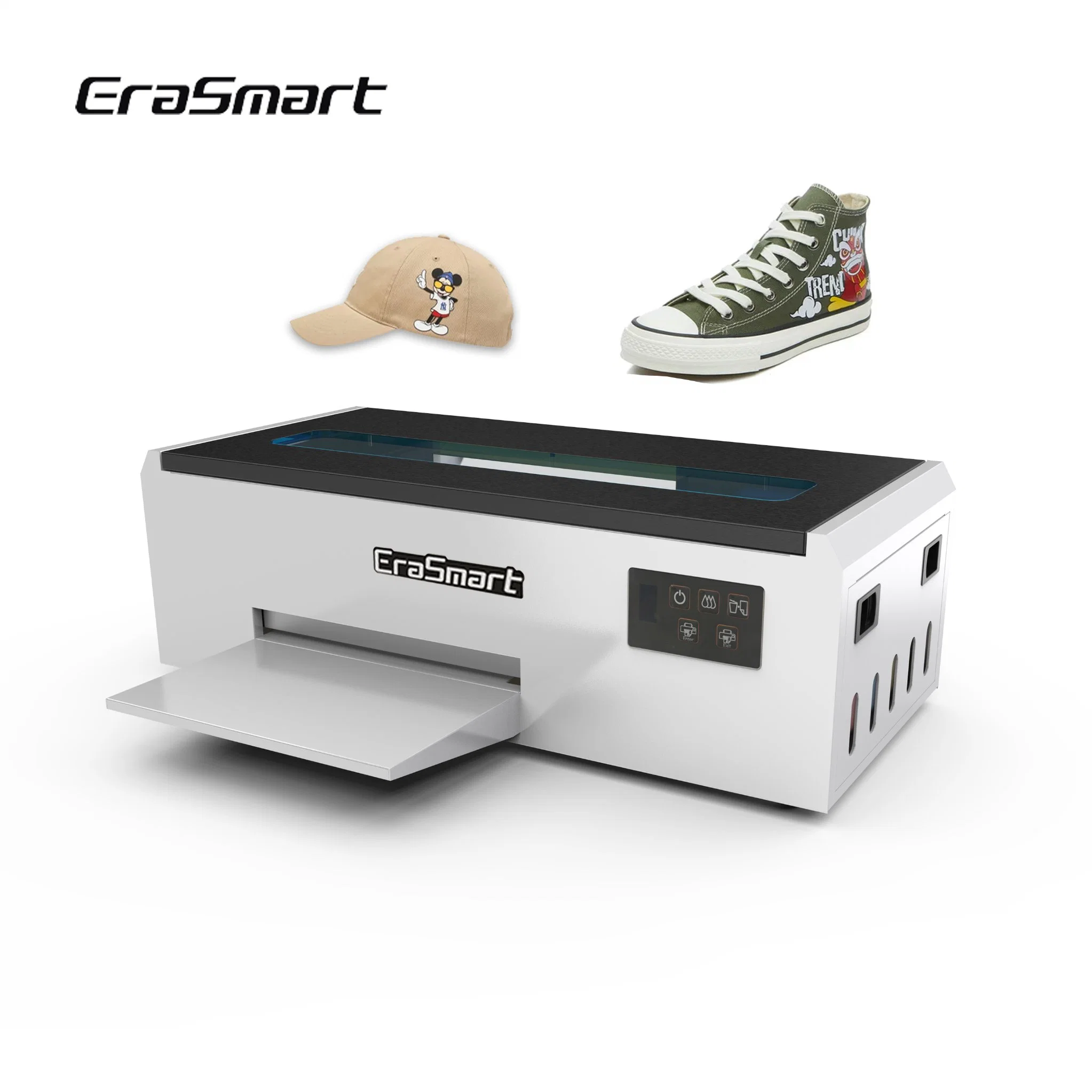 Erasmart Small A4 L805 Head Digital Printer White Toner Roll Transfer Pet Film Cloth Fabric T-Shirts Printing Machinery A4 Dtf Printer