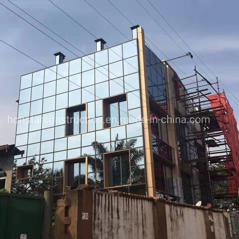 Steel Structure Shopping Mall Commercial Building Prefabricated Steel Structural Glass Building Hotel Restaurant Metal Building Materials